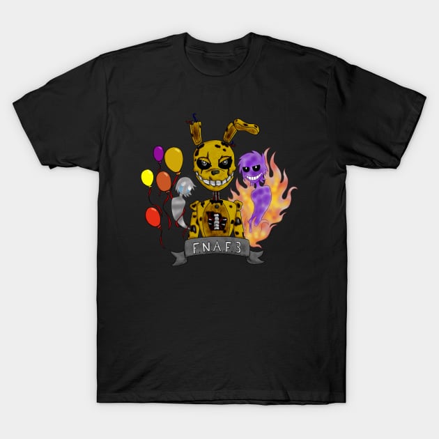 FNAF3 T-Shirt by Dante6499